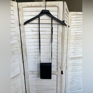 Black Rectangle Crossbody Bag (Korean brand) Phone Card Holder